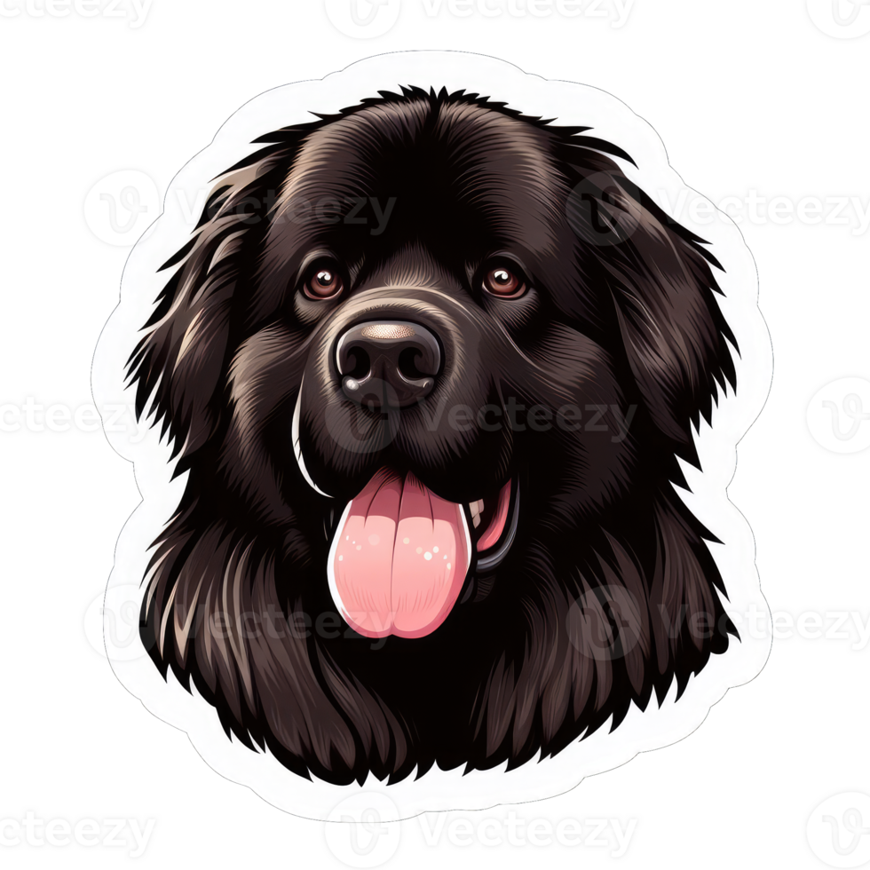 AI generated Happy Doggo's Delightful Expression, Sticker png