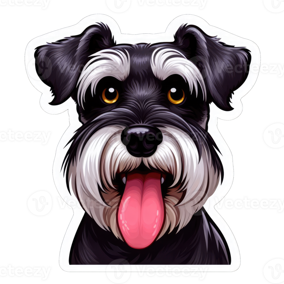 AI generated Happy Doggo's Delightful Expression, Sticker png