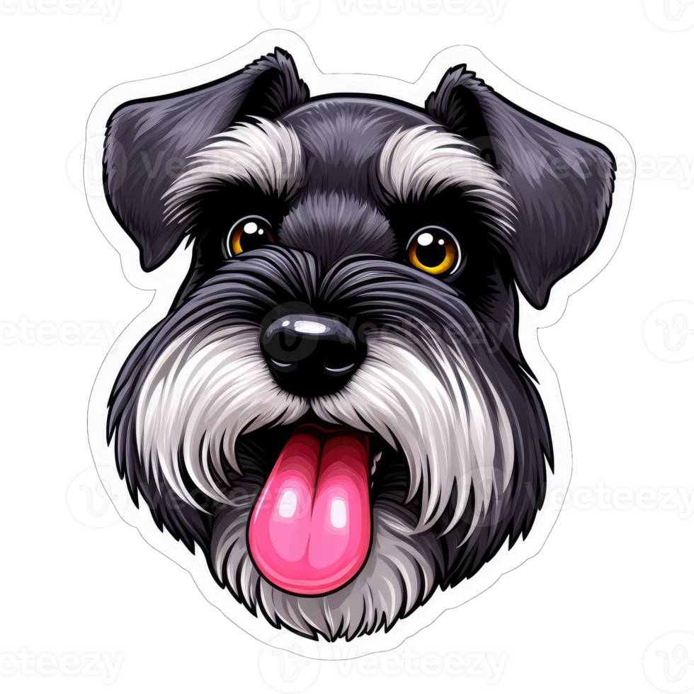 AI generated Happy Doggo's Delightful Expression, Sticker png