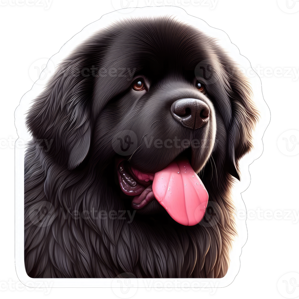 AI generated Happy Doggo's Delightful Expression, Sticker png