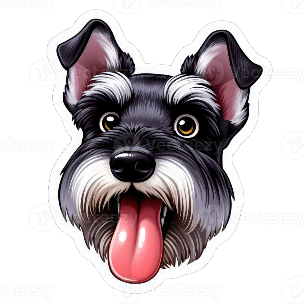 AI generated Happy Doggo's Delightful Expression, Sticker png
