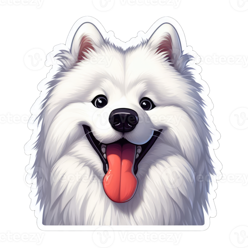 AI generated Happy Doggo's Delightful Expression, Sticker png