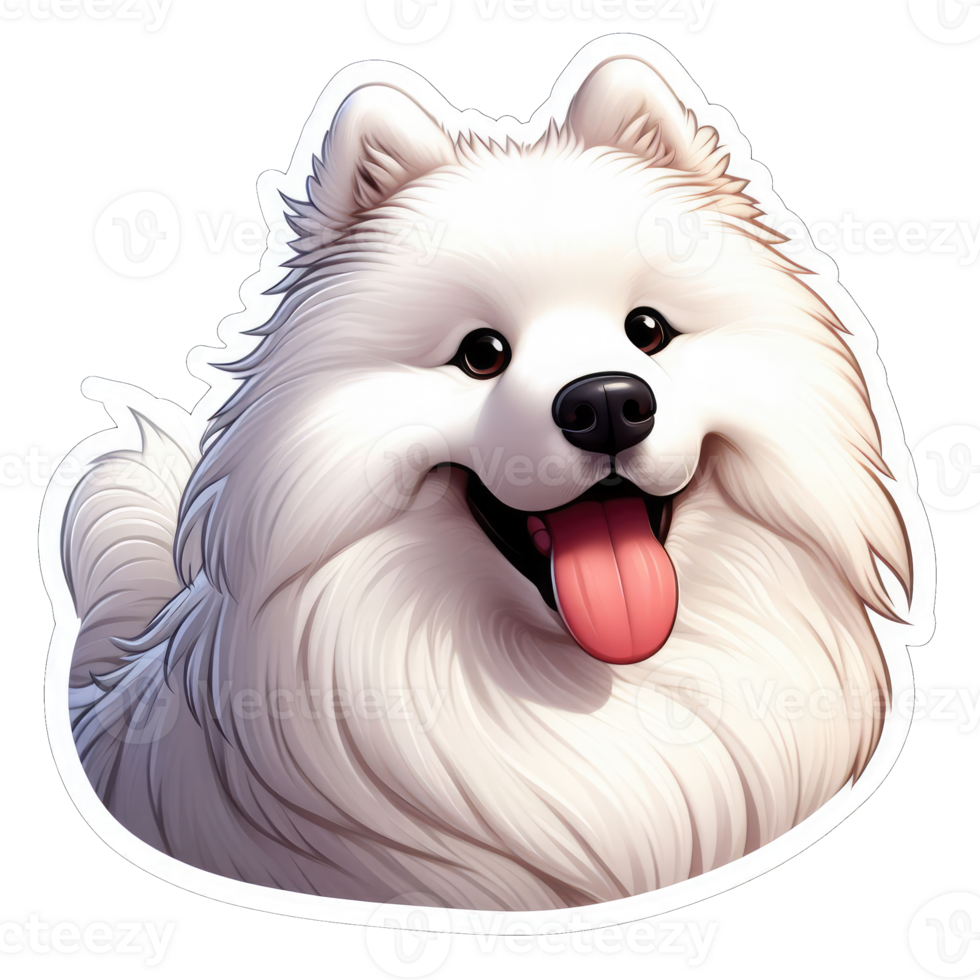 AI generated Happy Doggo's Delightful Expression, Sticker png