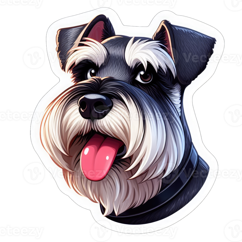 AI generated Happy Doggo's Delightful Expression, Sticker png