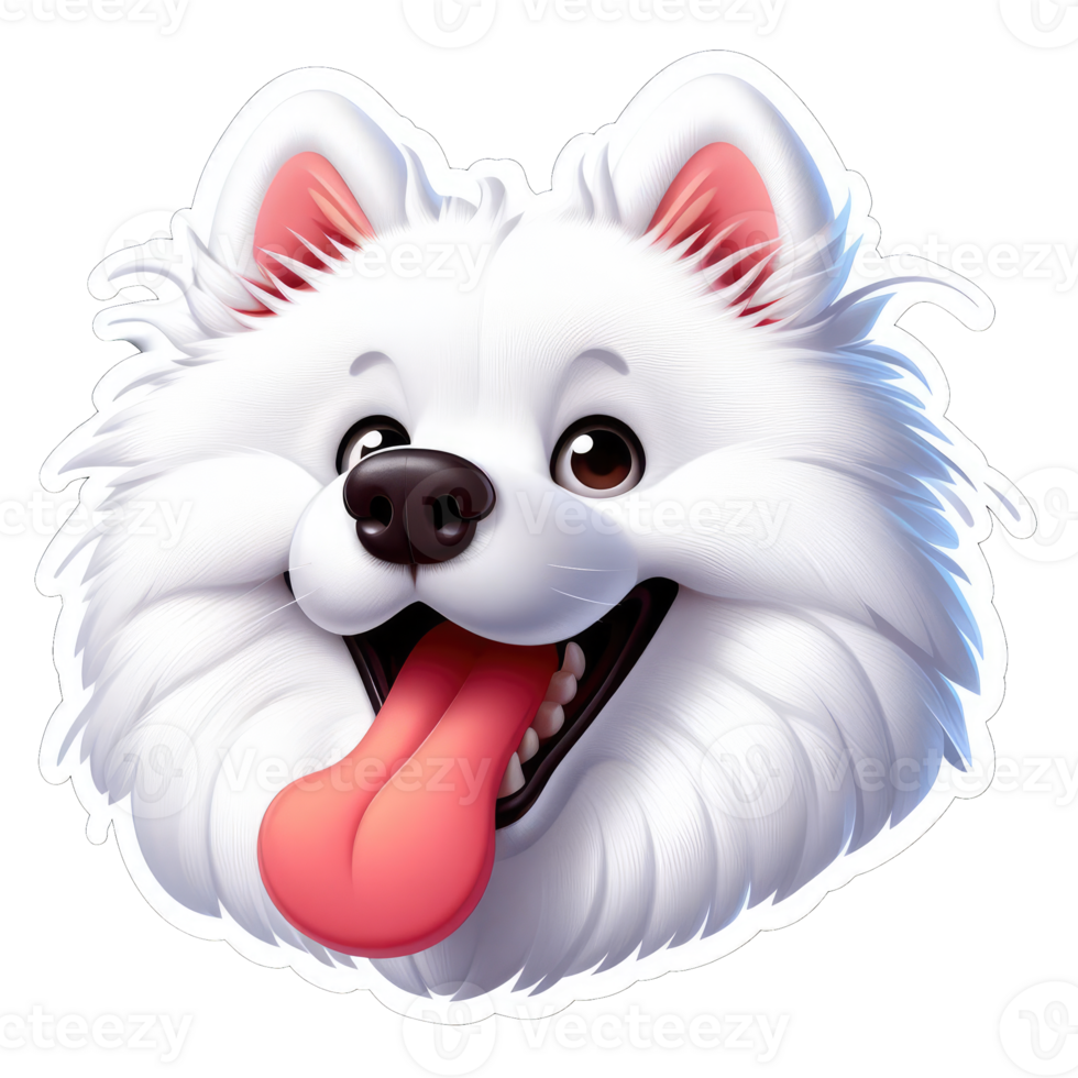 AI generated Happy Doggo's Delightful Expression, Sticker png