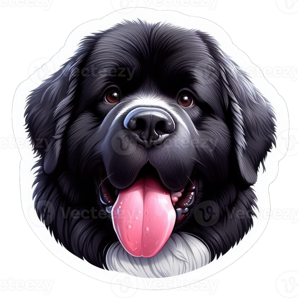 AI generated Happy Doggo's Delightful Expression, Sticker png