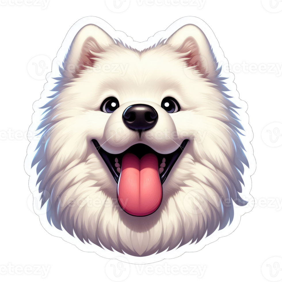 AI generated Happy Doggo's Delightful Expression, Sticker png
