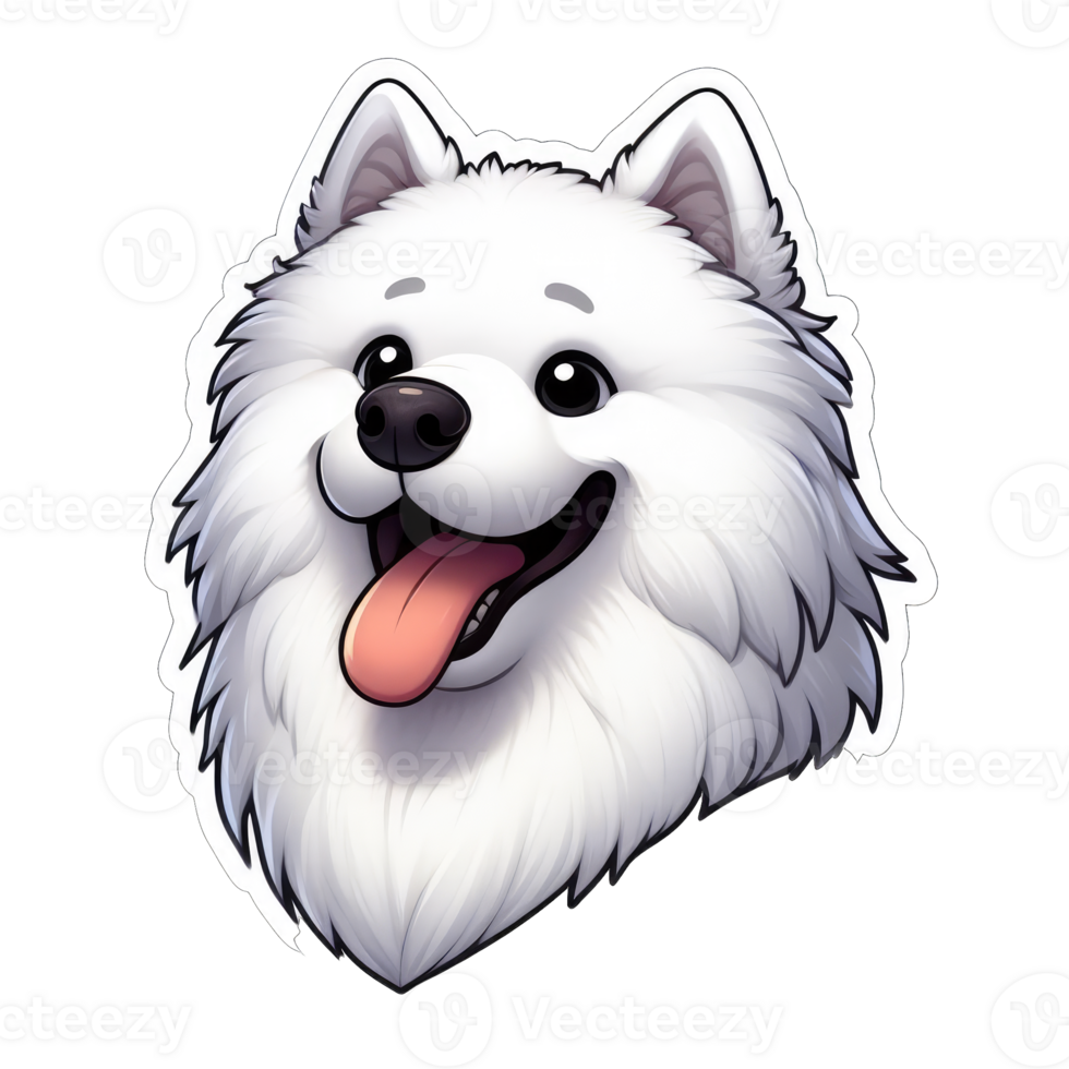 AI generated Happy Doggo's Delightful Expression, Sticker png