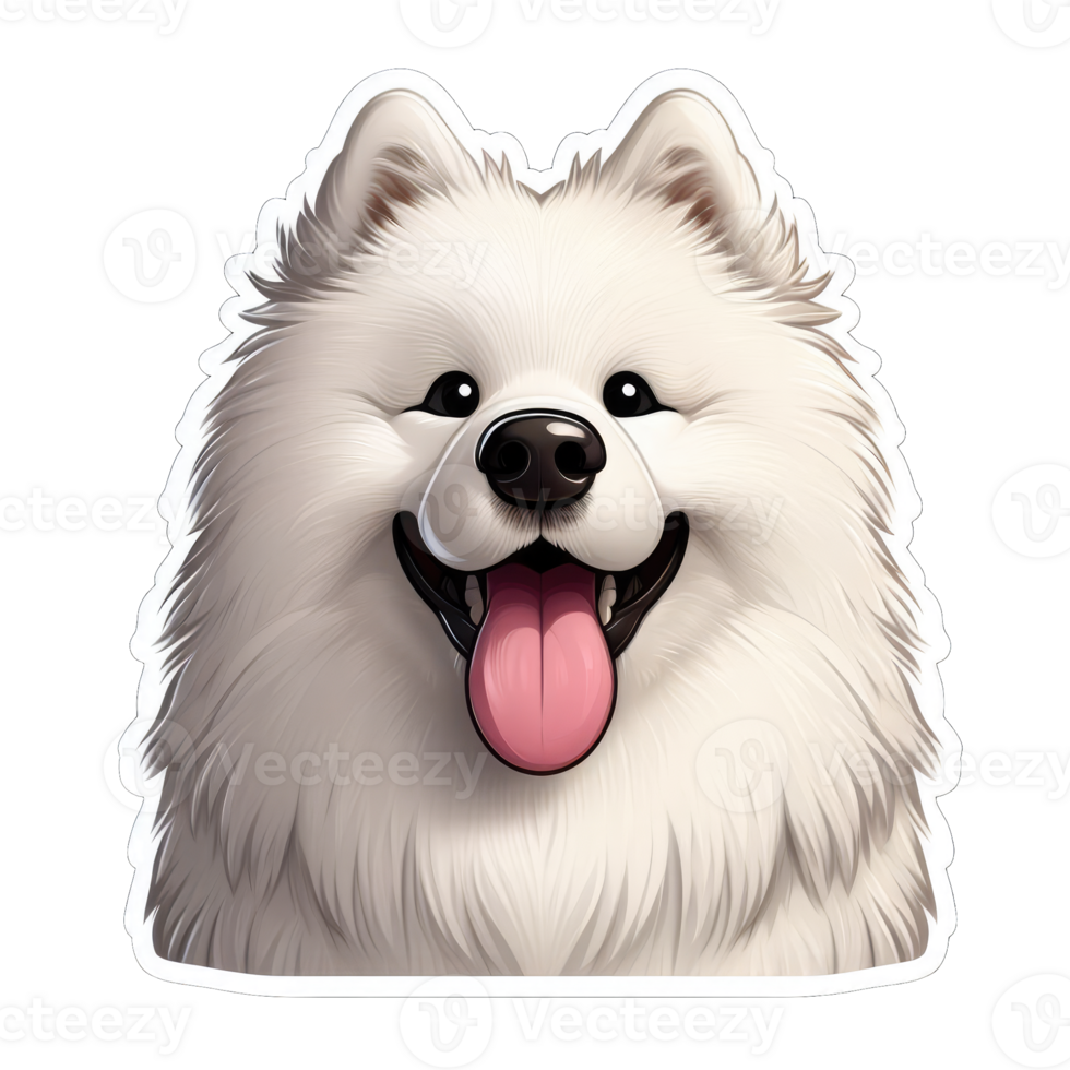 AI generated Happy Doggo's Delightful Expression, Sticker png
