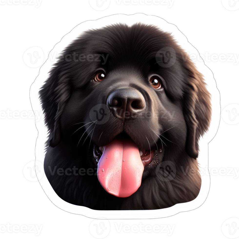 AI generated Happy Doggo's Delightful Expression, Sticker png
