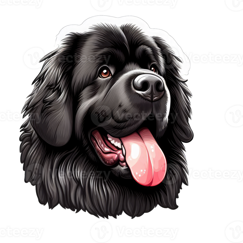 AI generated Happy Doggo's Delightful Expression, Sticker png