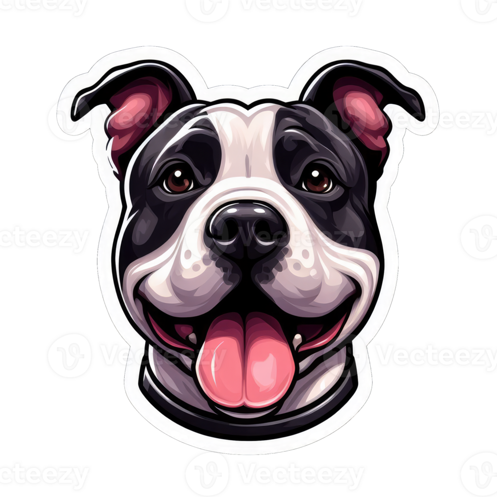 AI generated Happy Doggo's Delightful Expression, Sticker png