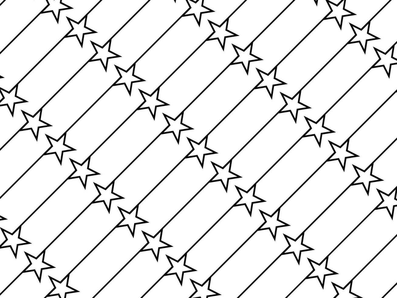 Star on the Lines Motifs Pattern. can use for Modern Decoration, Ornate, Wallpaper, Cover, Wrapping, Carpet Pattern, Tile, Fashion, Textile, or Graphic Design Element. Vector Illustration