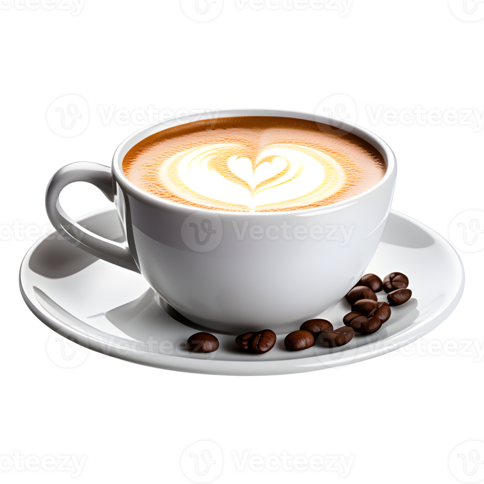 AI generated Coffee Cup Isolated on Transparent Background png