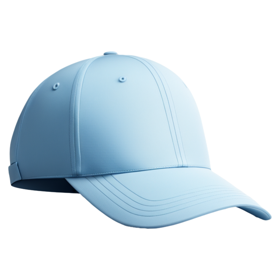 AI generated Blank Blue Cap Isolated on Transparent Background png
