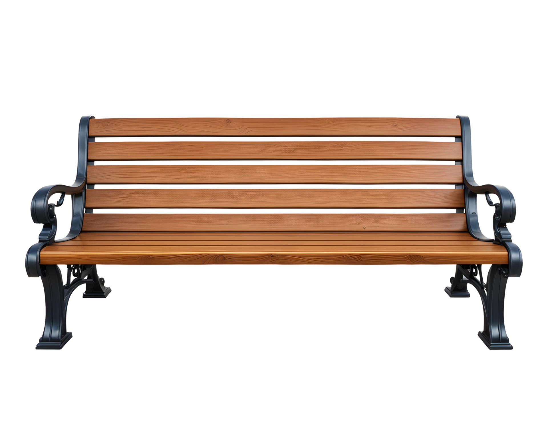 Premium PSD  A wooden bench on a transparent background