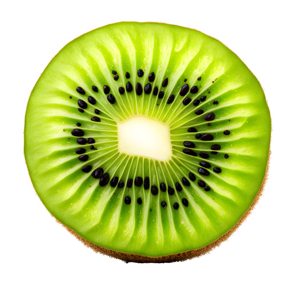 ai genererad frukt kiwi isolerat på transparent bakgrund png