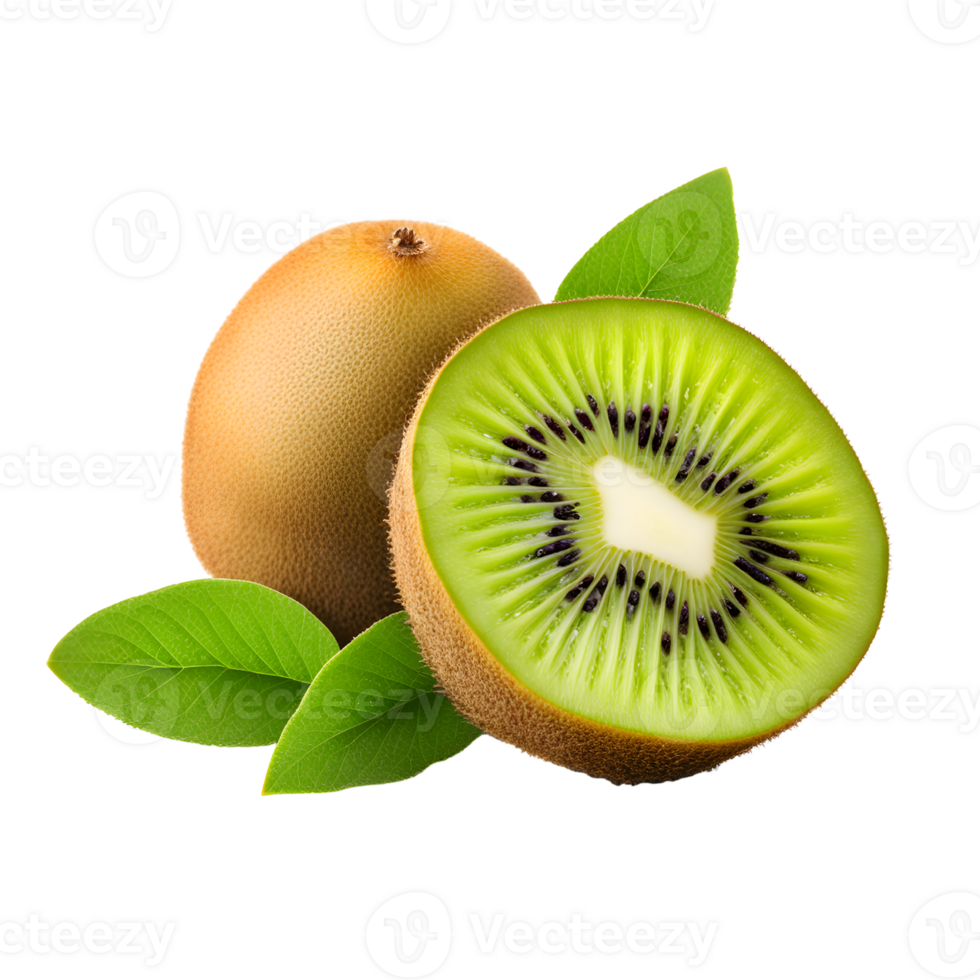 AI generated kiwi Isolated on Transparent Background png