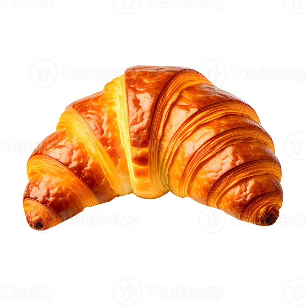 AI generated Croissant Isolated on Transparent Background png