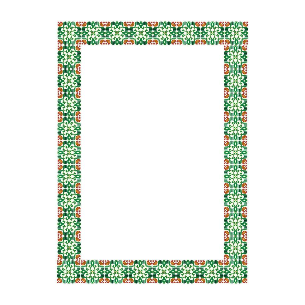 Vector frame with floral theme