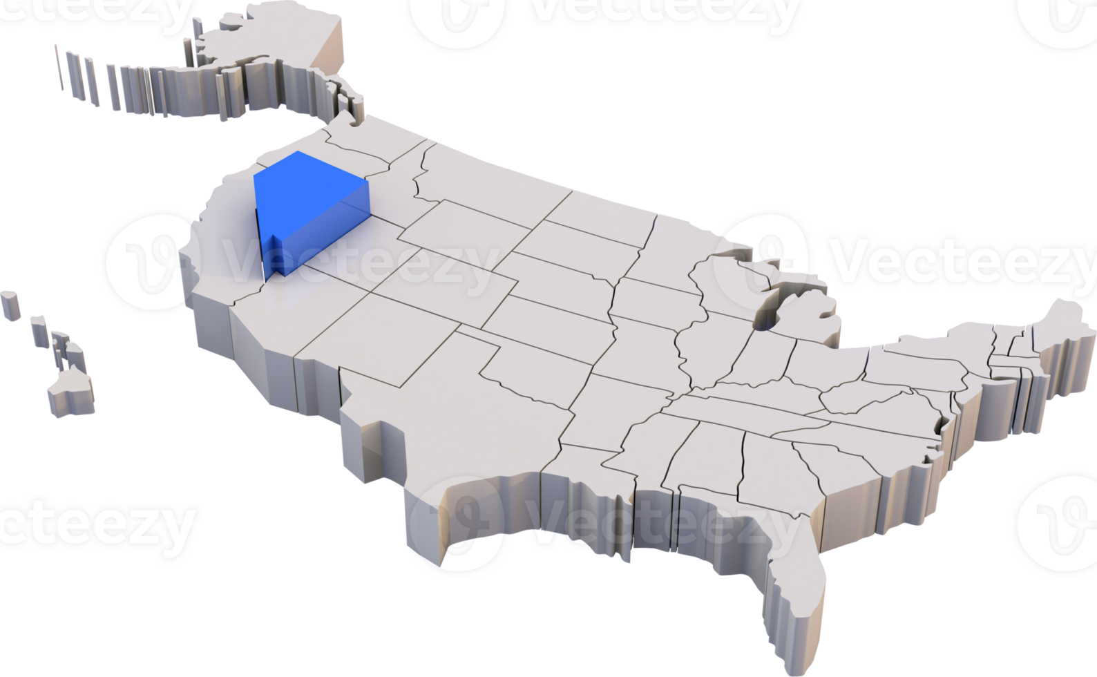 Nevada state of USA map png