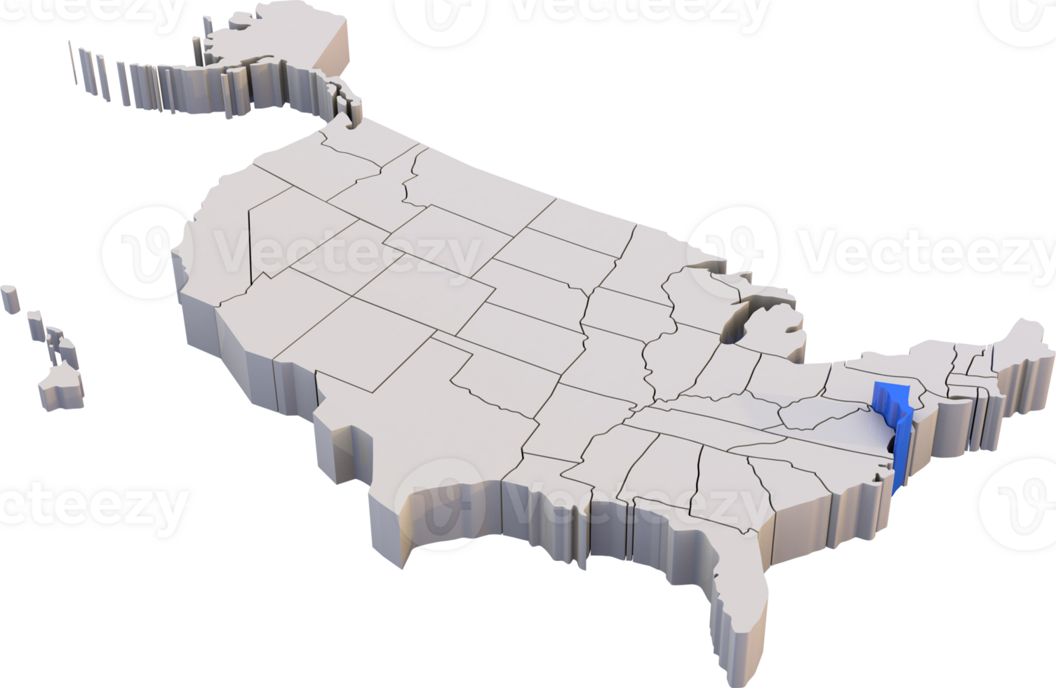 Meryland state of USA map png