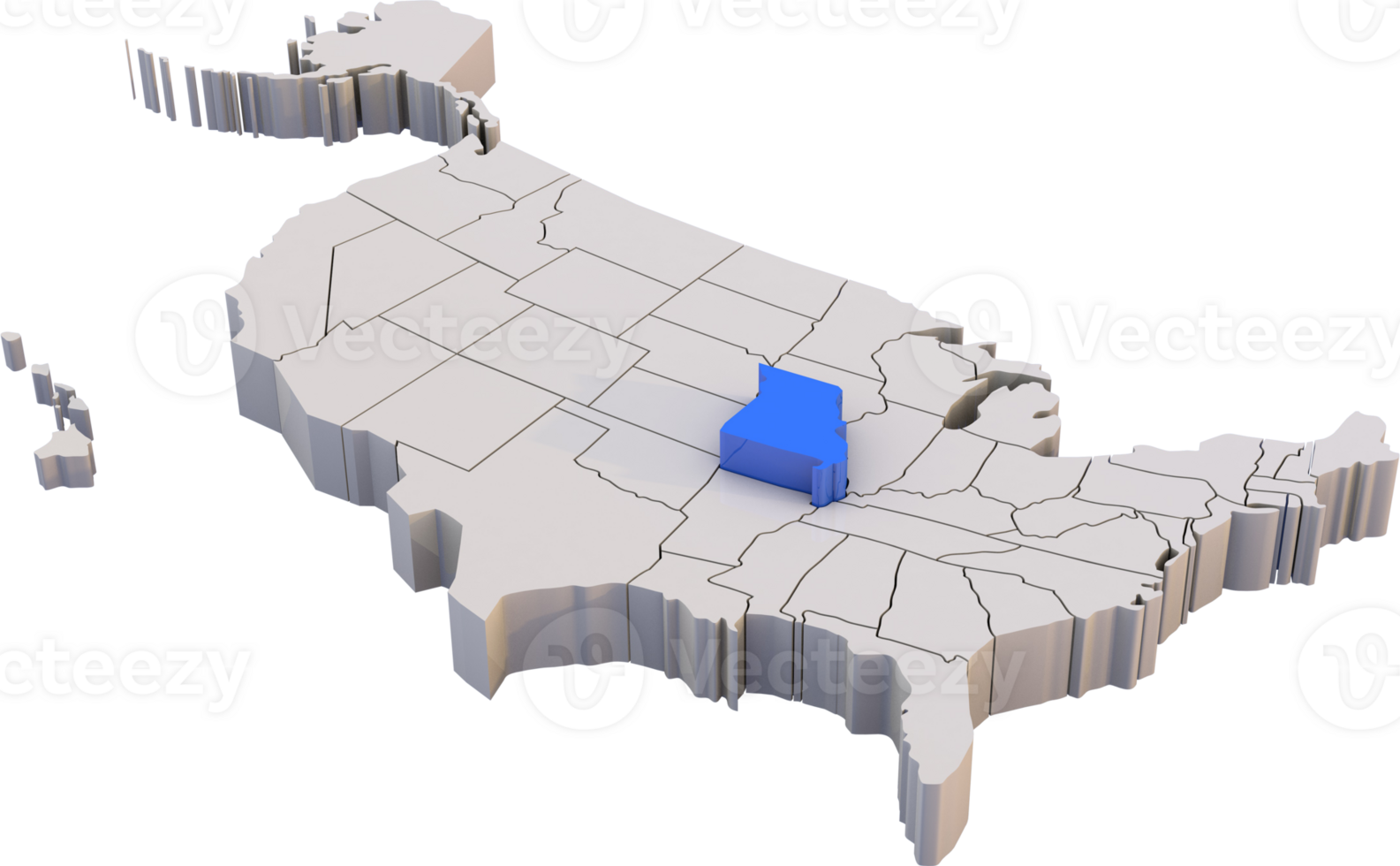Missouri state of USA map png