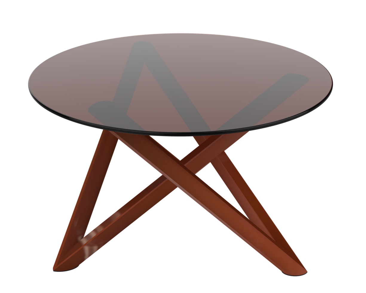 Coffee table isolated on background. 3d rendering - illustration png