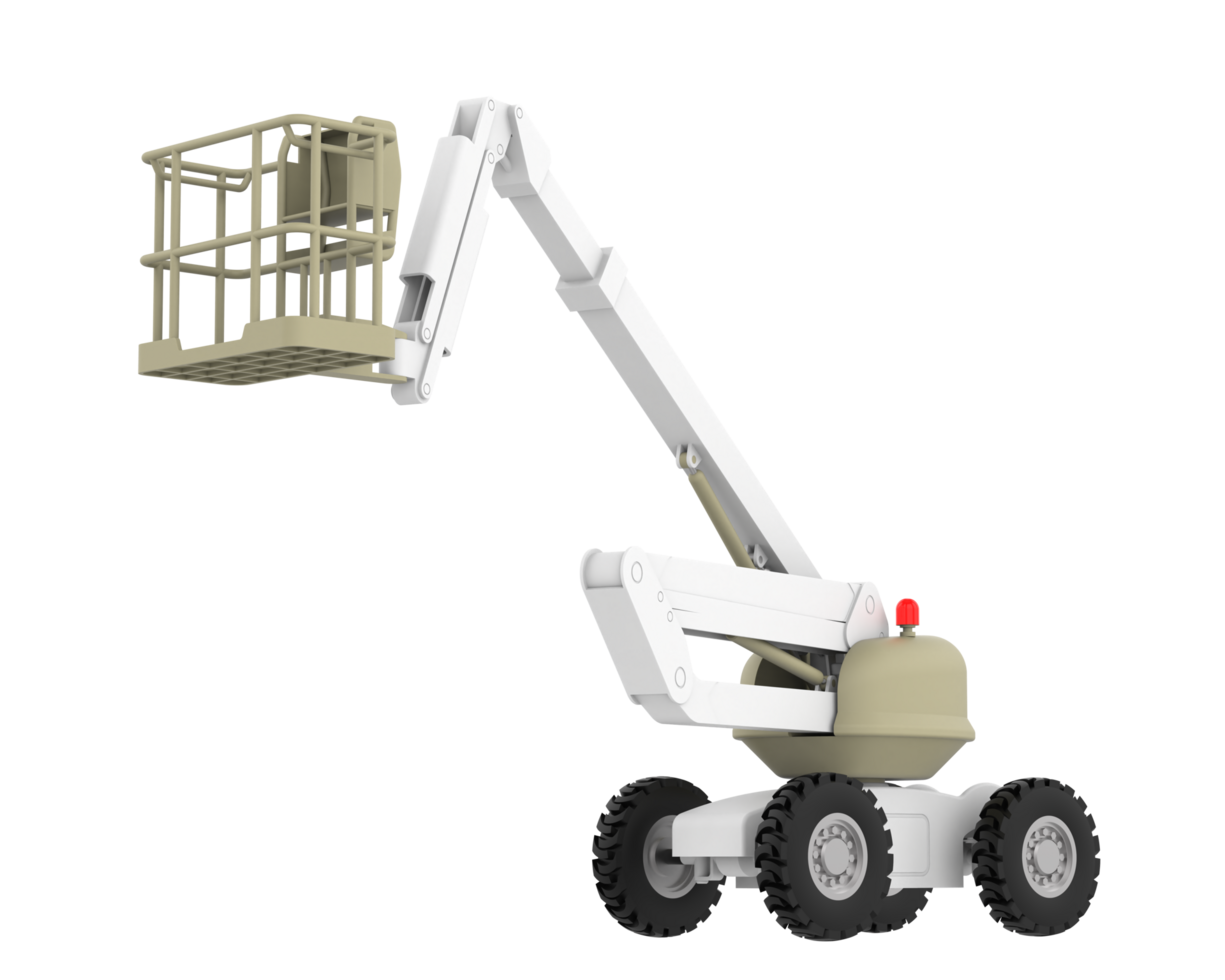 Aerial platform or lift bucket isolated on background. 3d rendering - illustration png