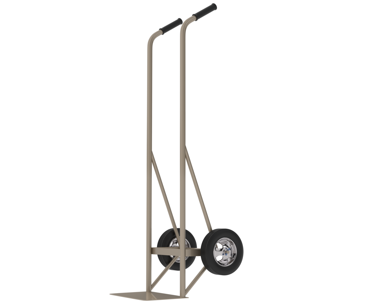 Sack truck isolated on background. 3d rendering - illustration png