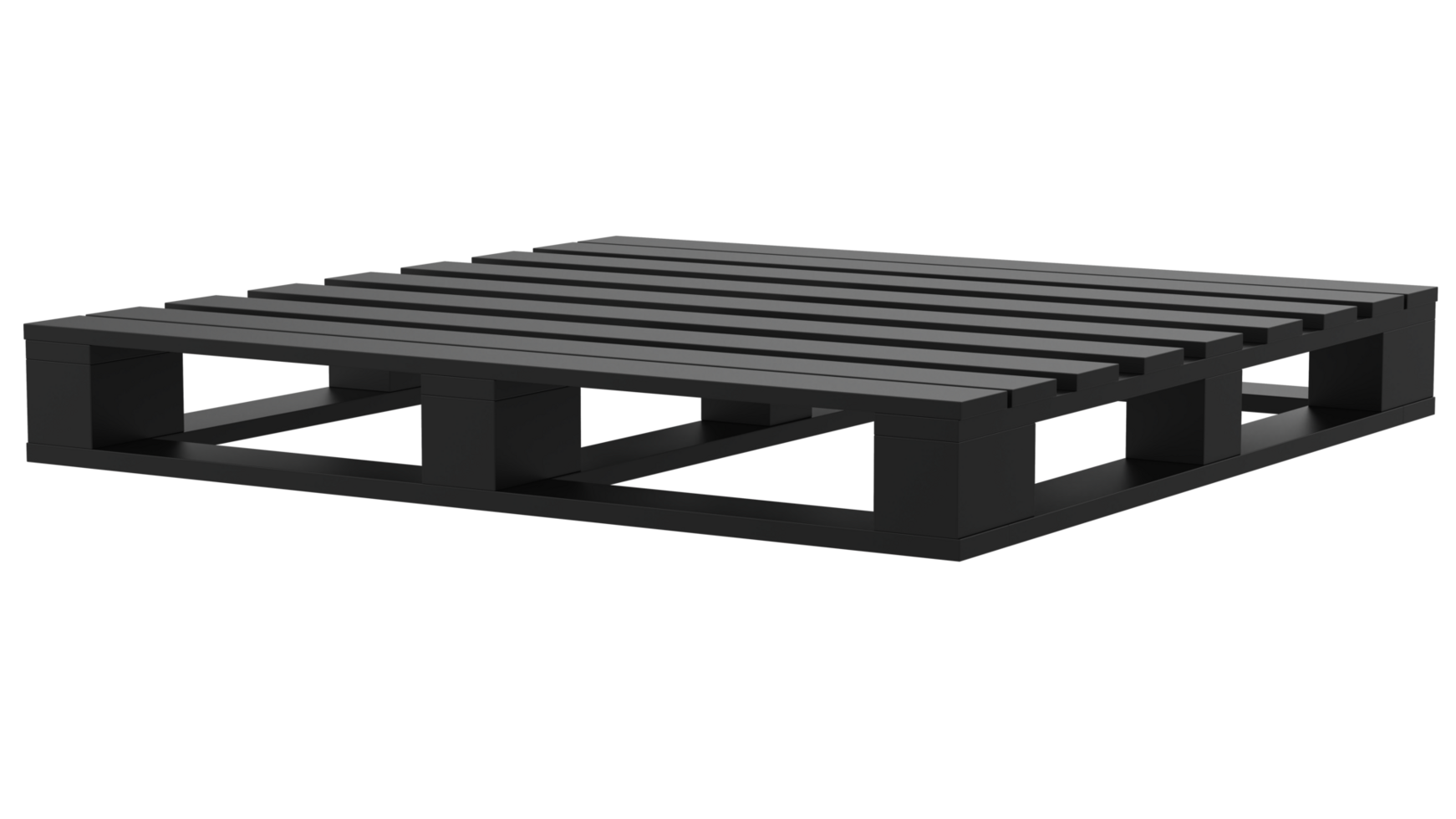 Euro pallet isolated on background. 3d rendering - illustration png