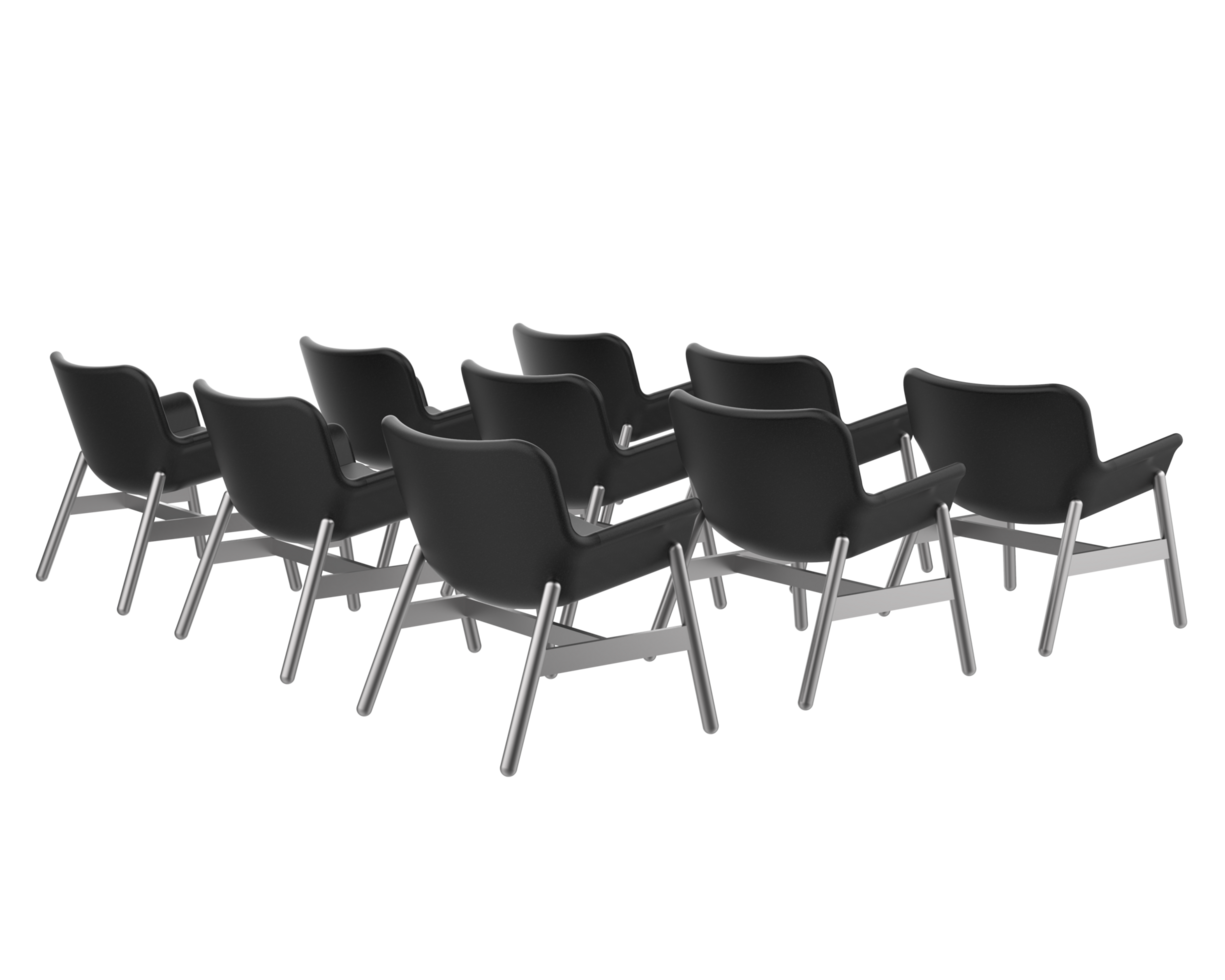 moderne chaise isolé sur Contexte. 3d le rendu - illustration png