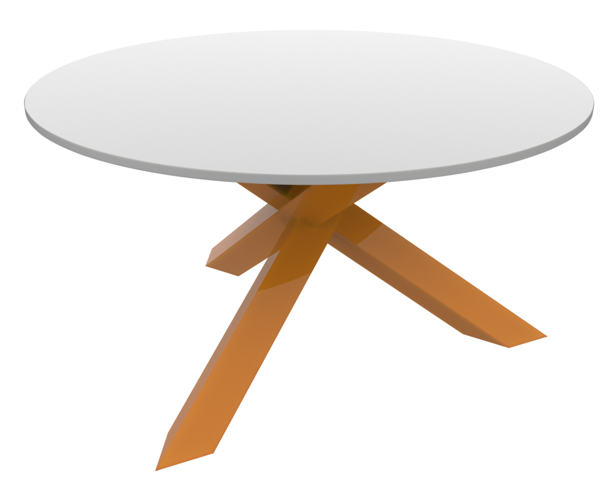 Coffee table isolated on background. 3d rendering - illustration png