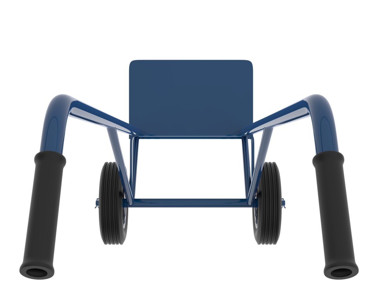 Sack truck isolated on background. 3d rendering - illustration png