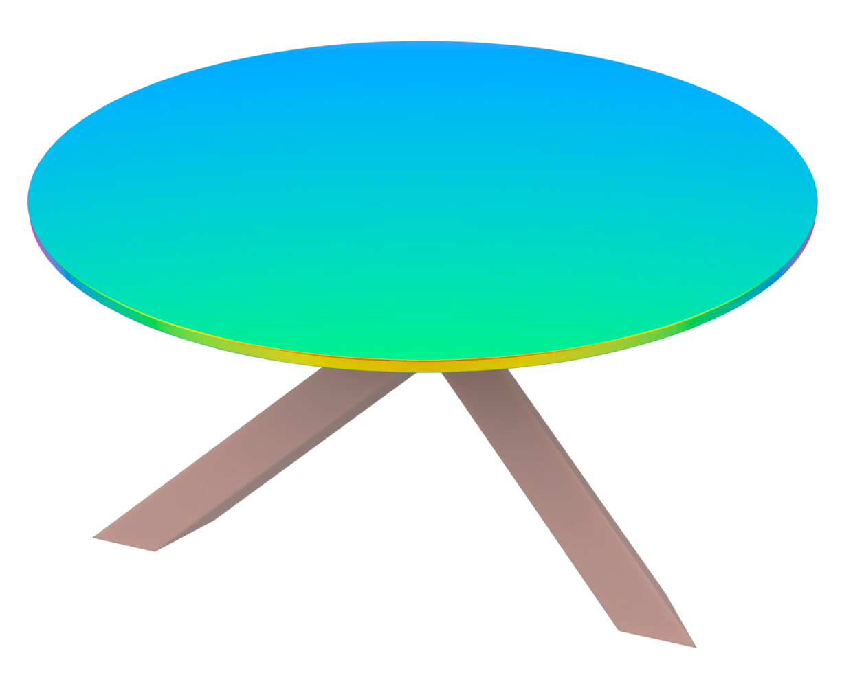 café table isolé sur Contexte. 3d le rendu - illustration png