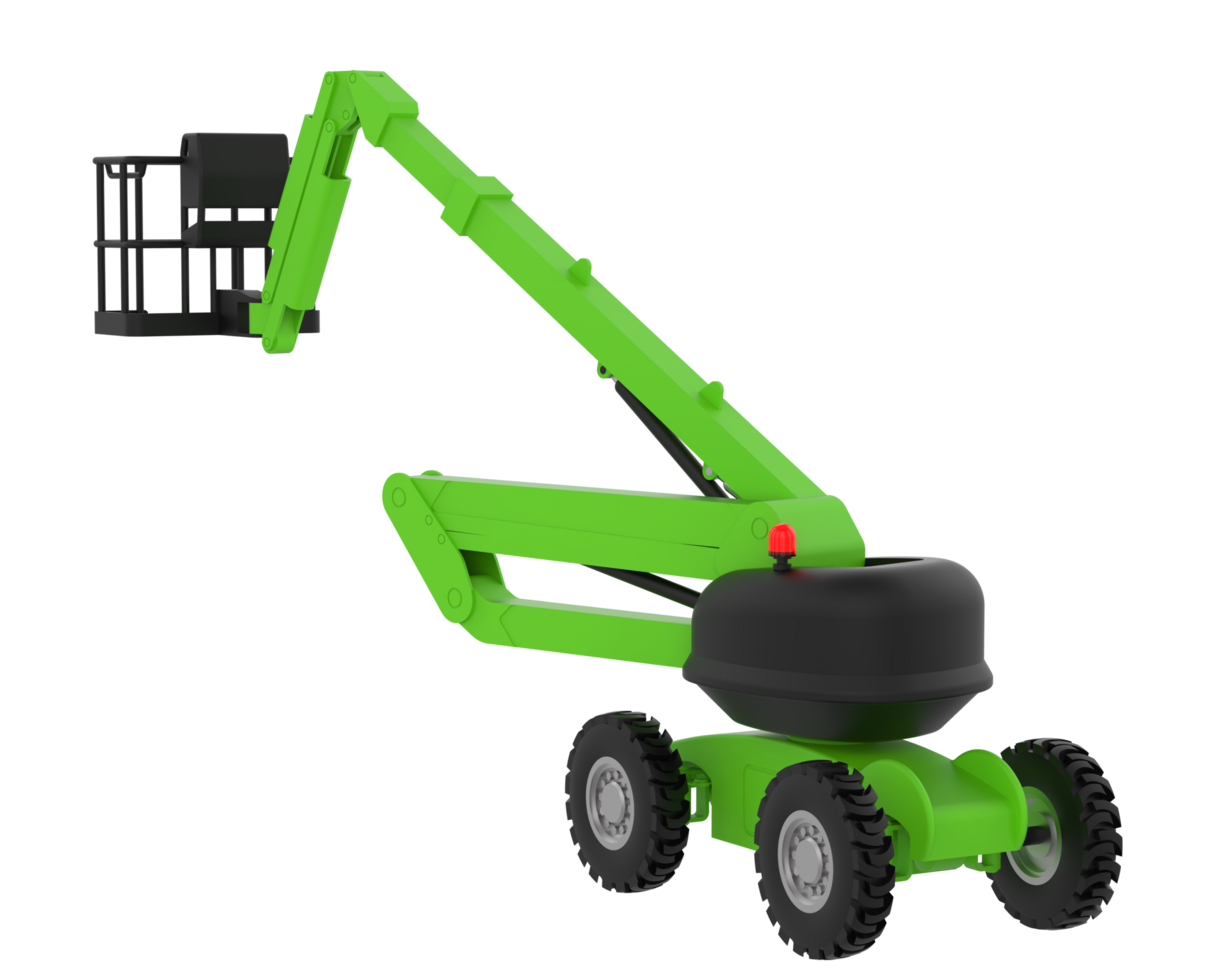 Aerial platform or lift bucket isolated on background. 3d rendering - illustration png