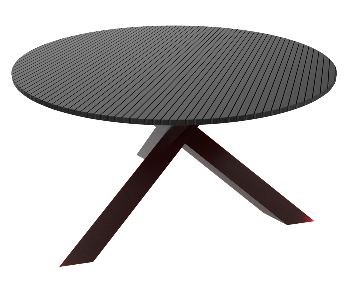 café mesa isolado em fundo. 3d Renderização - ilustração png