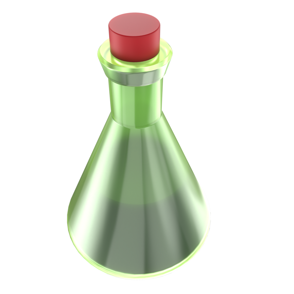 Artistic potion isolated on background. 3d rendering - illustration png