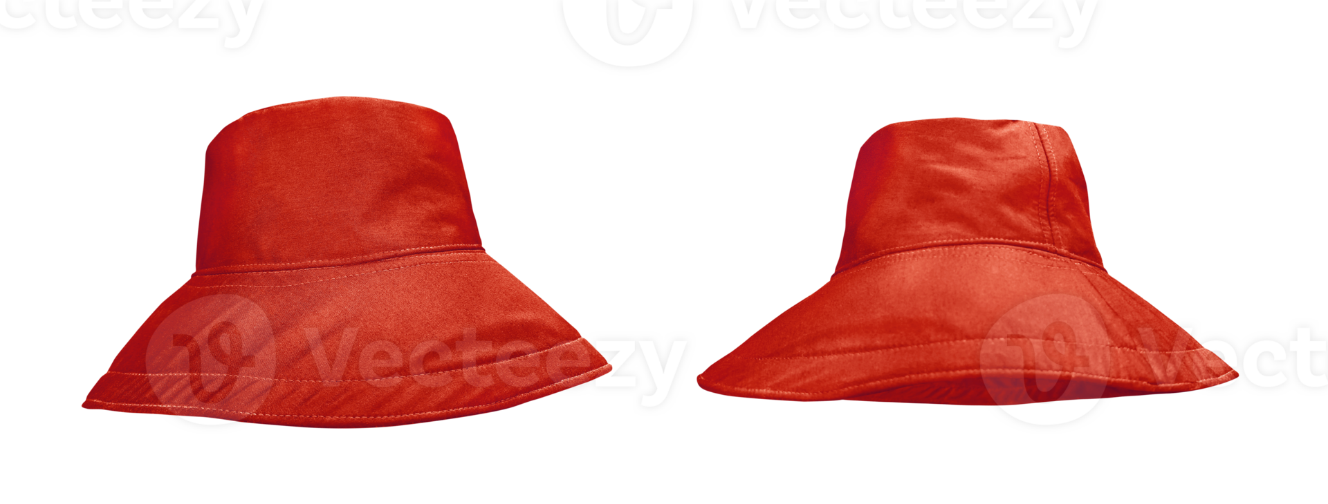 red bucket hat PNG transparent