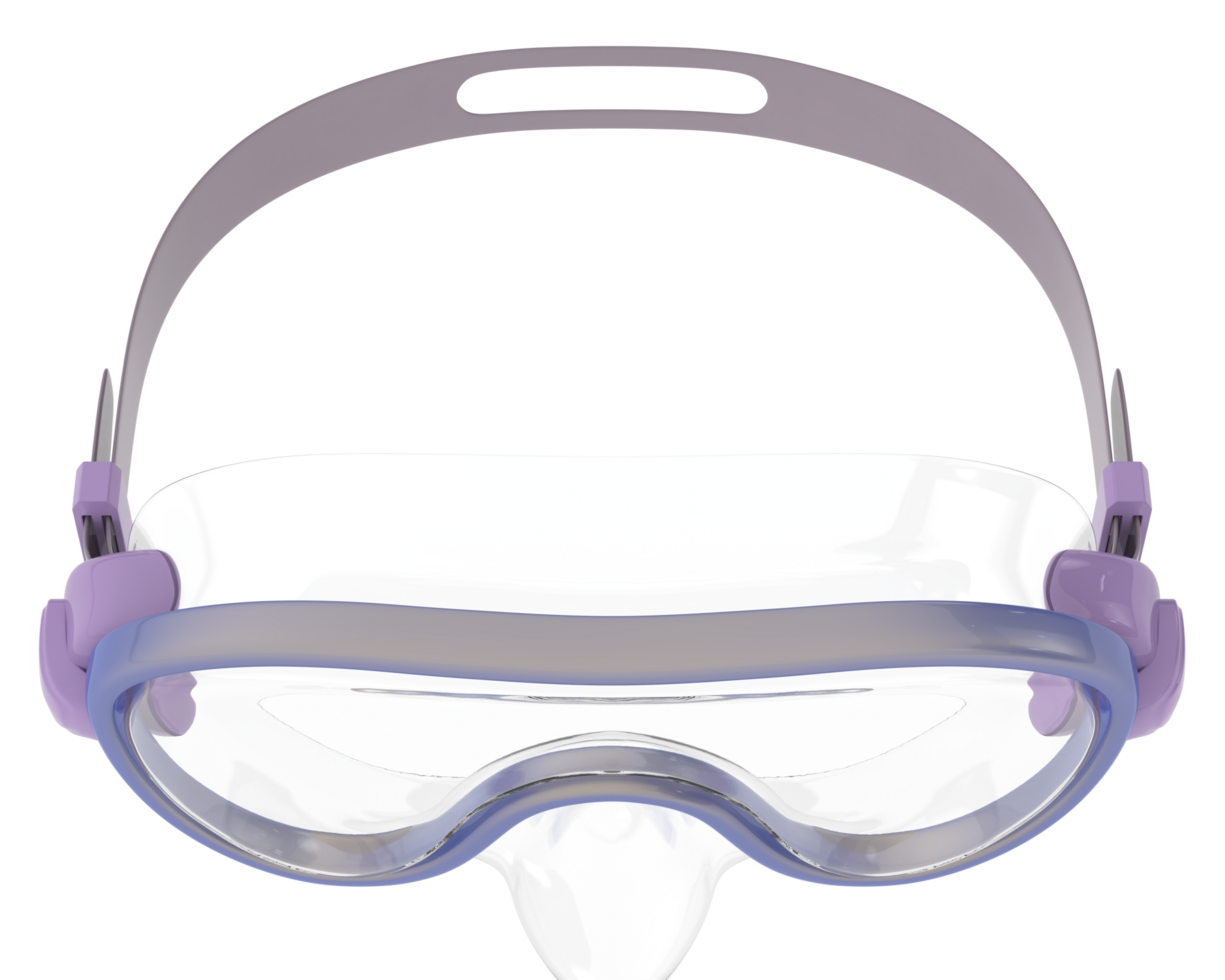 Snorkeling dive mask isolated on background. 3d rendering - illustration png