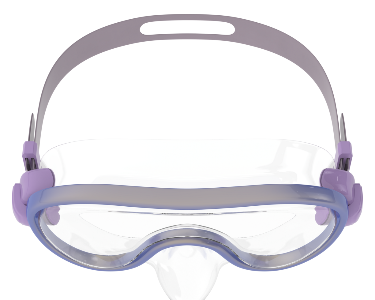 snorkling dyka mask isolerat på bakgrund. 3d tolkning - illustration png