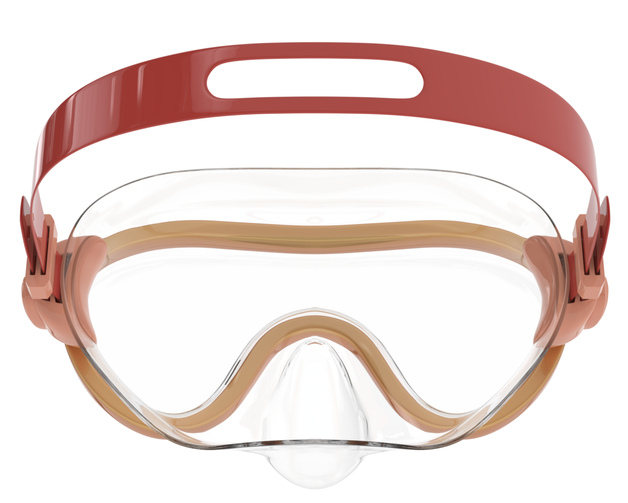 snorkling dyka mask isolerat på bakgrund. 3d tolkning - illustration png