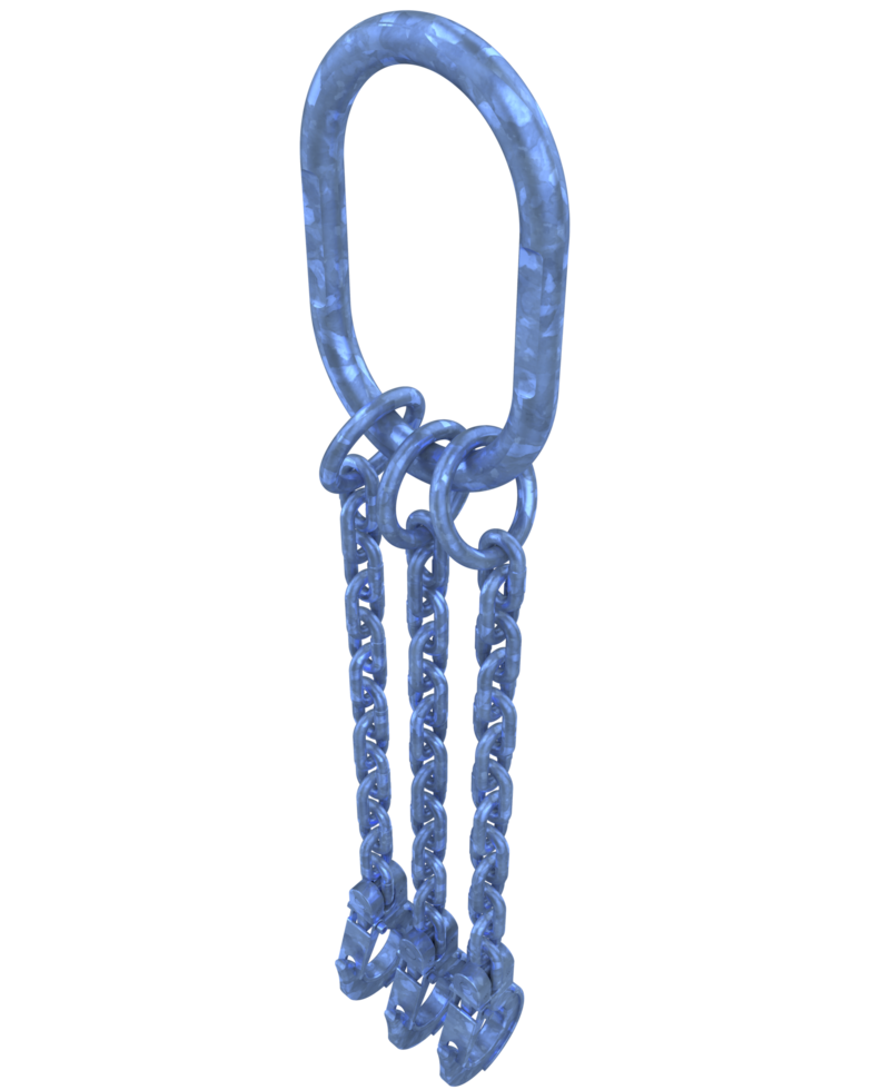 Crane hook close-up scene isolated on background. 3d rendering - illustration png