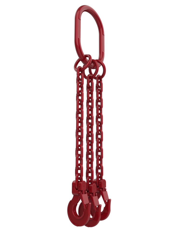 Crane hook close-up scene isolated on background. 3d rendering - illustration png
