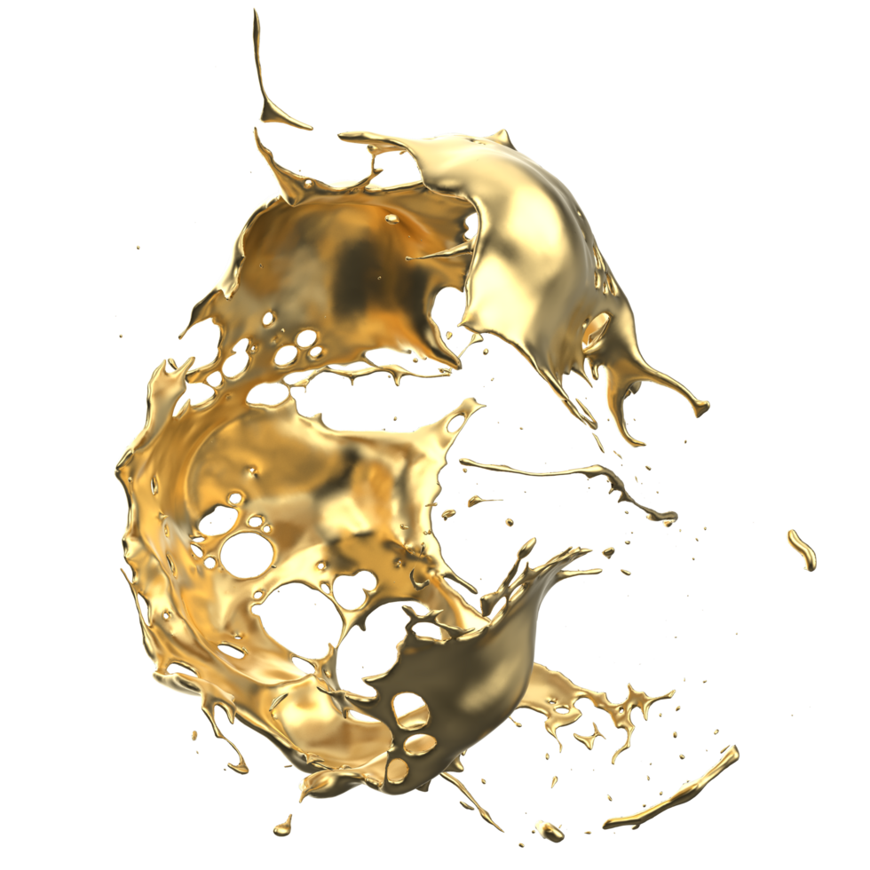 Liquid splash on background. 3d rendering - illustration png