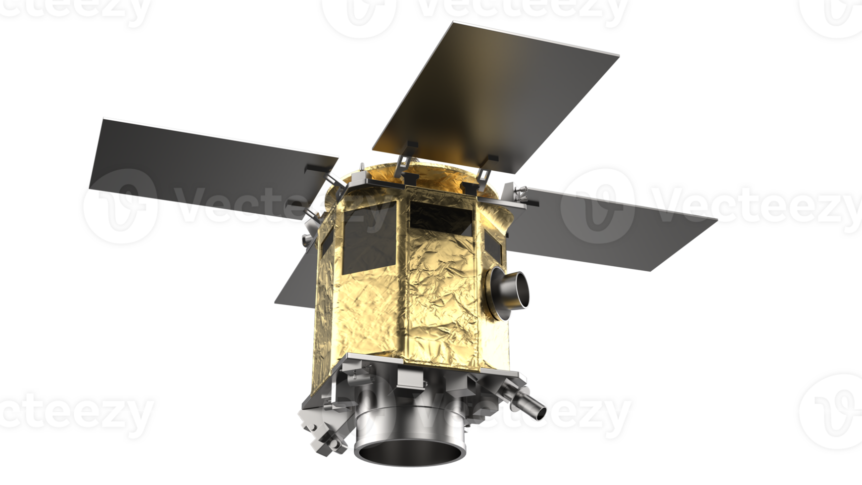 espacio satélite orbital en espacio. 3d representación - ilustración png