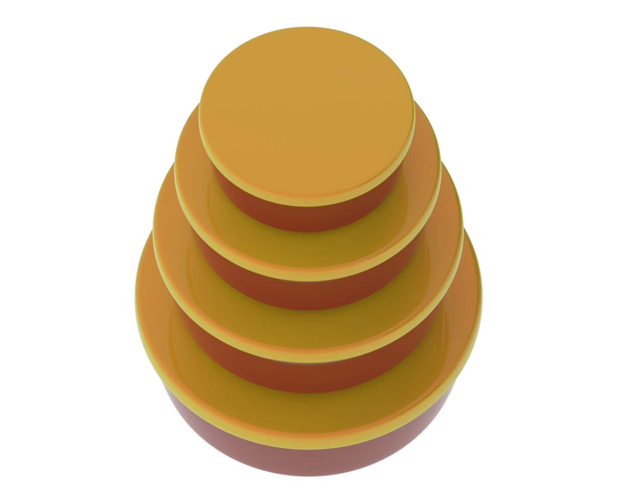 Conservazione contenitori isolato su sfondo. 3d interpretazione - illustrazione png