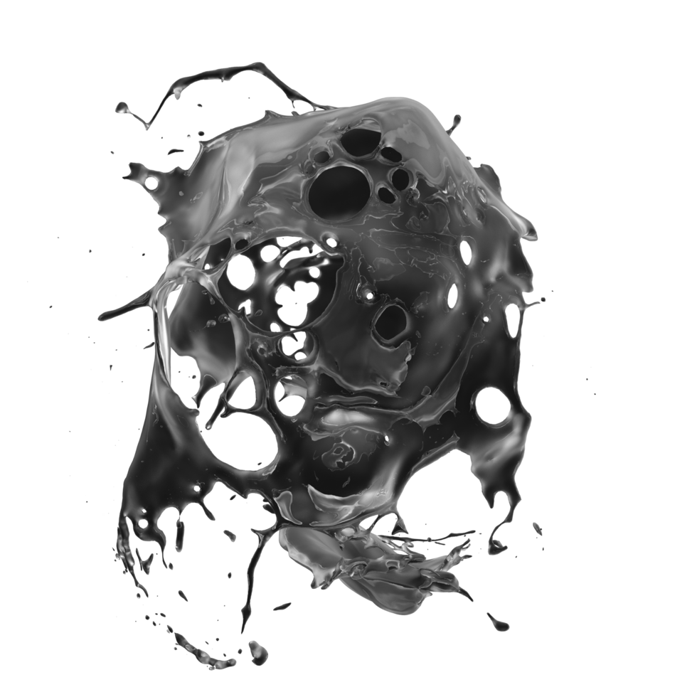 Liquid splash on background. 3d rendering - illustration png