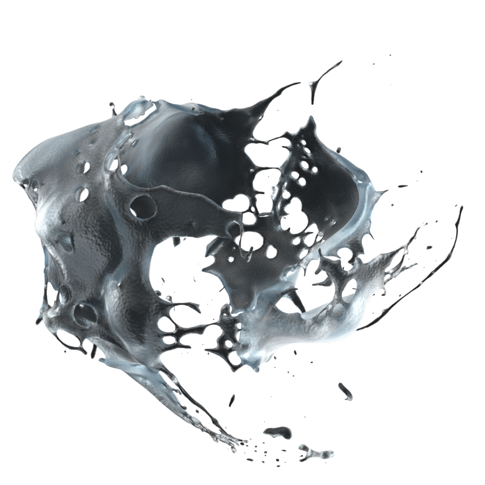 Liquid splash on background. 3d rendering - illustration png