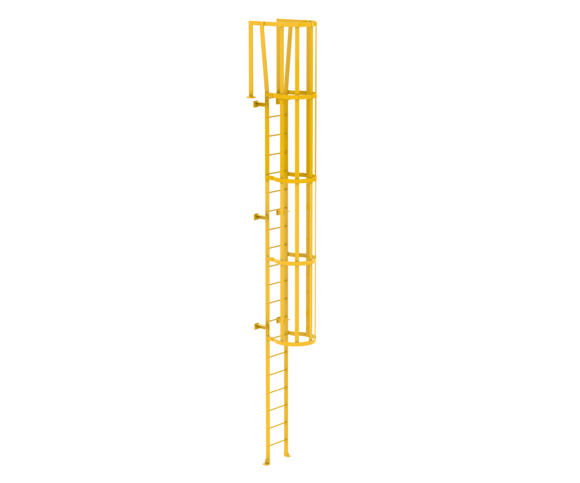 Feuer Flucht Treppe isoliert auf Hintergrund. 3d Rendern - - Illustration png